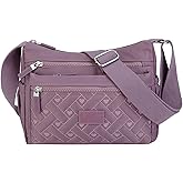 Rkrouco Crossbody Bag for Womens Multi-Pocket Shoulder Handbags Nylon Waterproof Messenger Bag Lightweight Casual Purse