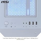 MSI MAG FORGE M100R WHITE Micro-ATX Case 300 mm GPU ARGB 3x Front Fans view 6
