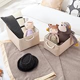 Mangata Fabric Storage Boxes Light Khaki Small Storage Baskets view 6