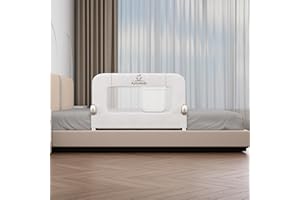 Aptododo 33" Bed Rails for Toddlers for Single/Twin Bed with U-Shape Base, Toddler Bed Rails with More Stable and Secure, Fit for High/Low Mattresses, Box/Platform Bed