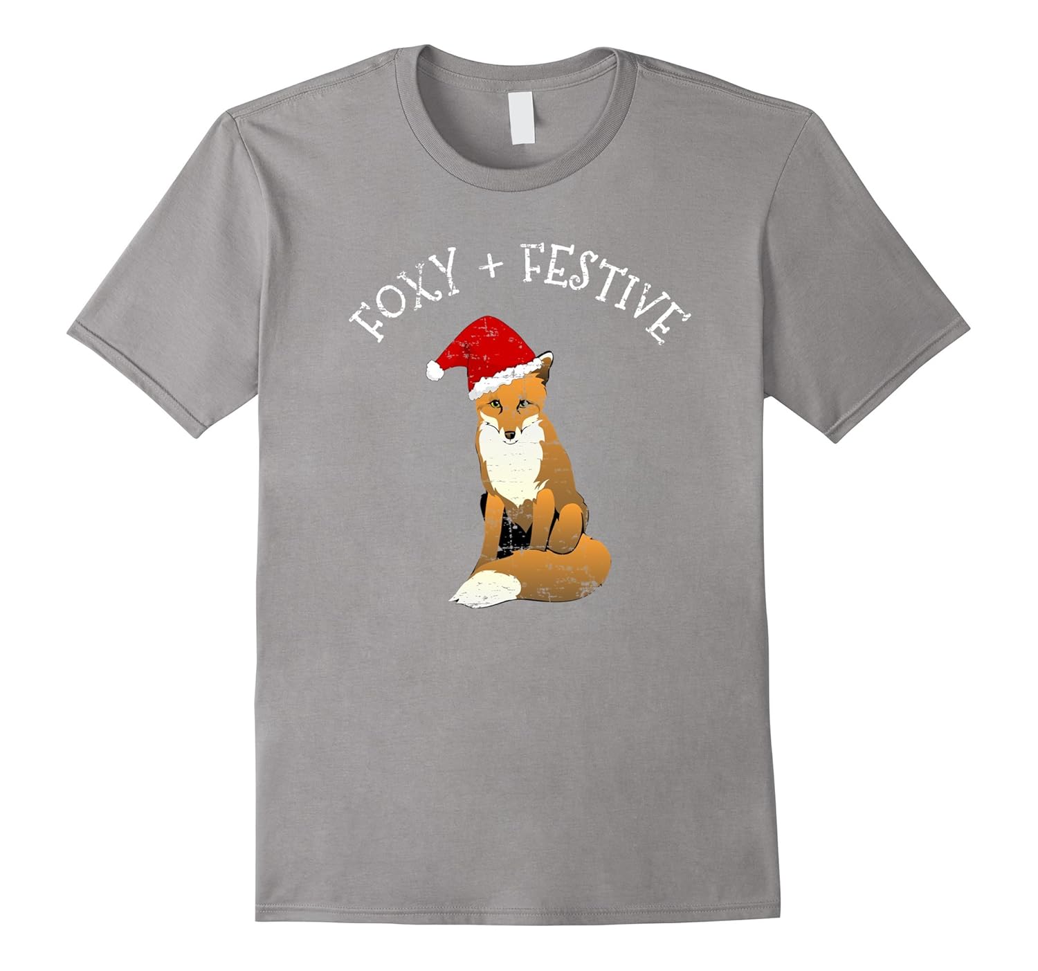 FOXY & FESTIVE FOX SANTA CLAUS HOLIDAY PARTY T SHIRT-ANZ