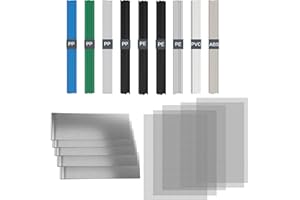 SONNLER Plastic Welding Rods Kit for 150W plastic welder gun kit, bumper polyethylene repair kit with Stainless Steel Mesh for Repairing Automotive Bumper Kayak Fuel Dashboards