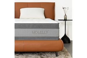 Queen Mattress, MOLBLLY 12 Inch Cooling-Gel Memory Foam and Individually Pocket Innerspring Hybrid Queen Bed Mattress in a Box, CertiPUR-US Certified,60”*80”, Medium Firm