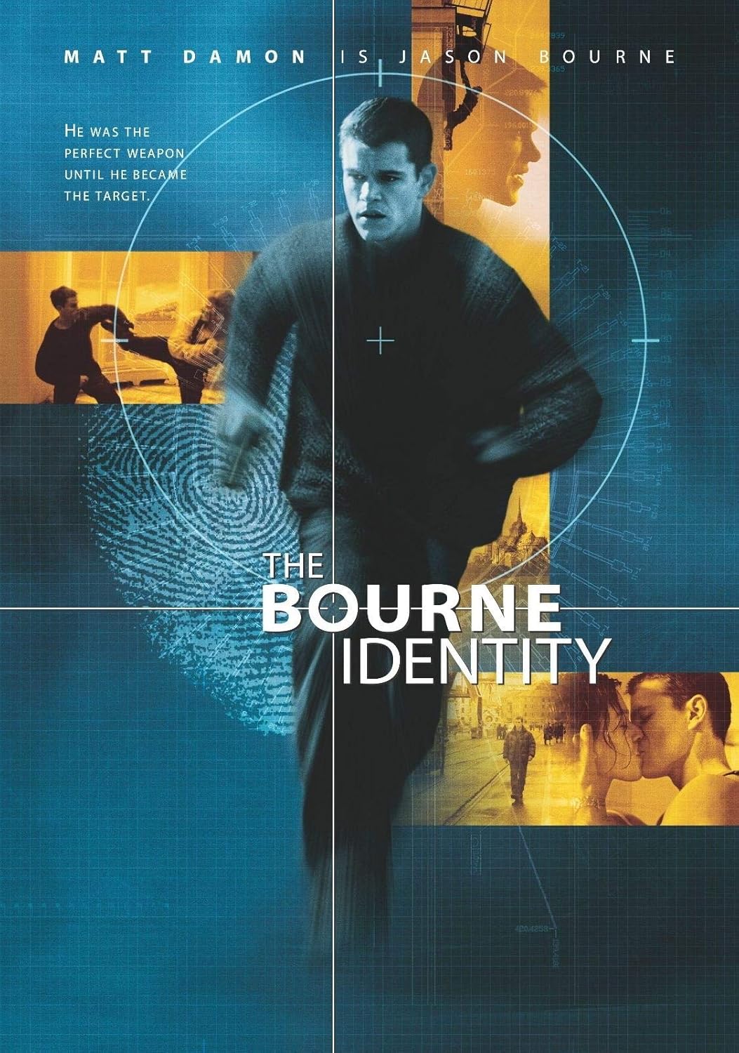 73122 The Bourne Identity Movie 2002 Thriller Drama Decor Wall 36x24 Poster Print