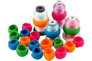 New brothread 20pcs Thread Spool Savers - Prevent Thread Tails from Unwinding - No Loose Ends for Sewing and Embroidery Machine Thread Spools