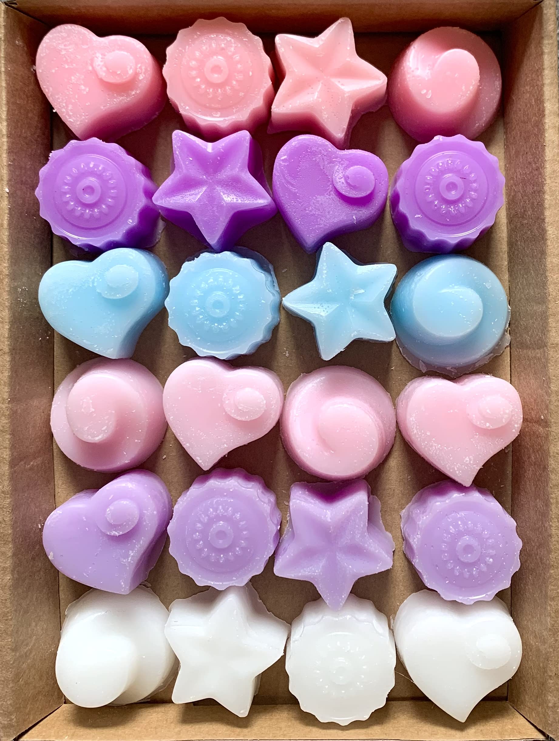 Gower Coast Crafts Handmade Premium Quality Highly Scented Wax Melts. 24 x 5g Melts in each pack (Floral)