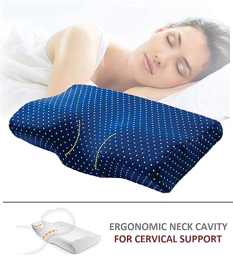 Meditive Contour Memory Foam Pillow Orthopedic Sleeping Pillows