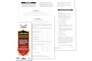 CRAMCHARTS Living Will and Healthcare Power of Attorney Legal Forms Kit