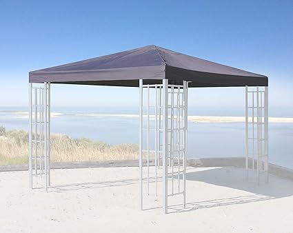 Amazon De Quick Star Ersatzdach Fur Rank Pavillon 3x3m Anthrazit Ral 7012 Ersatzbezug Pavillondach