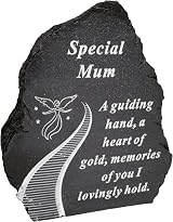 OnlineStreet Black & White Stairway To Heaven Rock Memorial Plaque