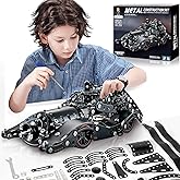 LILCRUIBAO Erector Sets for Boys Age 8 9 10 11 12-16 and Older, 332 Pcs Batman Model Car Building Set for Kids Ages 8-12 Year and Up Metal STEM Educational Toy for Kids Boys Girls or Adults