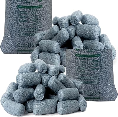 STAR SUPPLIES GREY EcoFlo Biodegradable Packing Peanuts 5 Cubic Eco Friendly