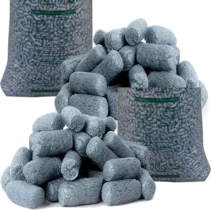 STAR SUPPLIES GREY EcoFlo Biodegradable Packing Peanuts 5 Cubic Eco Friendly