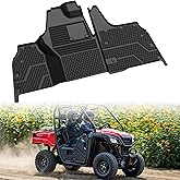 SAUTVS TPE Front Floor Mat for Honda Pioneer 520 2021-2025, Pioneer 500 2015-2023, Rubber Front Row Floor Liners Slush Mat Accessories, Replace #0SP63-HL5-101, All Weather Protection