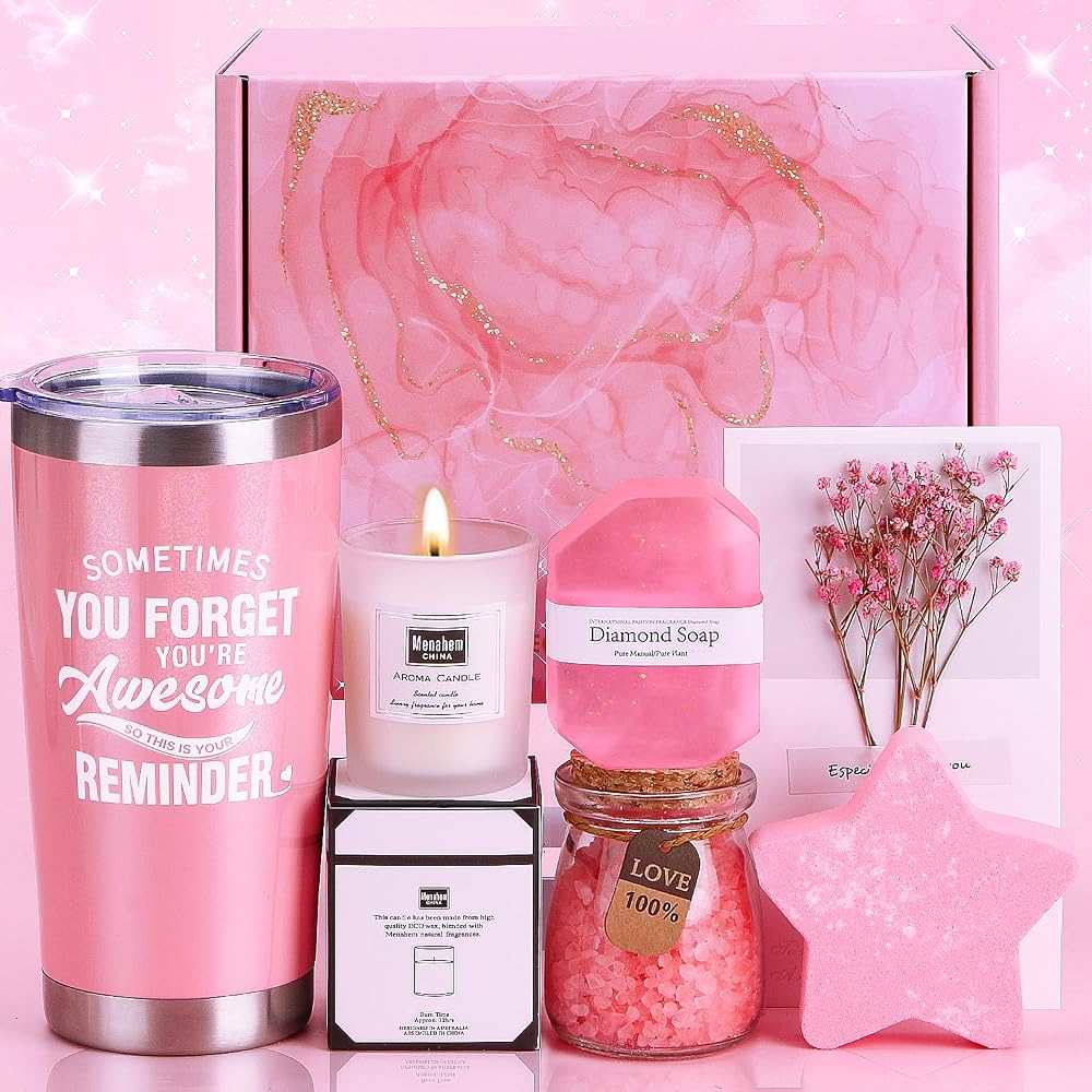 TuDou Birthday Pamper Gifts for Women Spa Gift Box Luxury Self Care Hamper