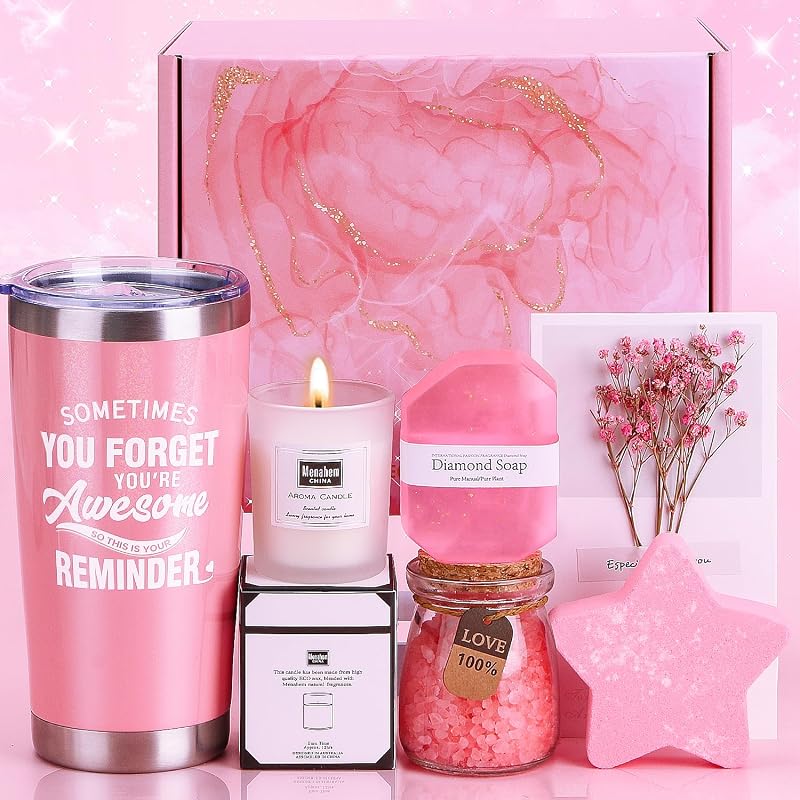 TuDou Birthday Pamper Gifts for Women Spa Gift Box Luxury Self Care Hamper
