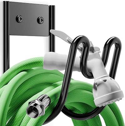 Josmimic Metal Wall Hose Holder 100 110 150 ft Hose Extension Cord Holder