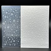 3D Plastic Embossing Folder Template Beautiful Christmas Snowflakes Texture A6 Size for Card Making DIY Scrapbooking Paper Crafting Handmade Crafts Scrapbooking Arts Supplies Scrapbook Decor