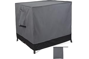 Rachmi Square Gas Fire Pit Cover 28 Inch, Heavy Duty 600D Oxford Water Resistant Anti UV & Fade Outdoor Patio Furniture Cover