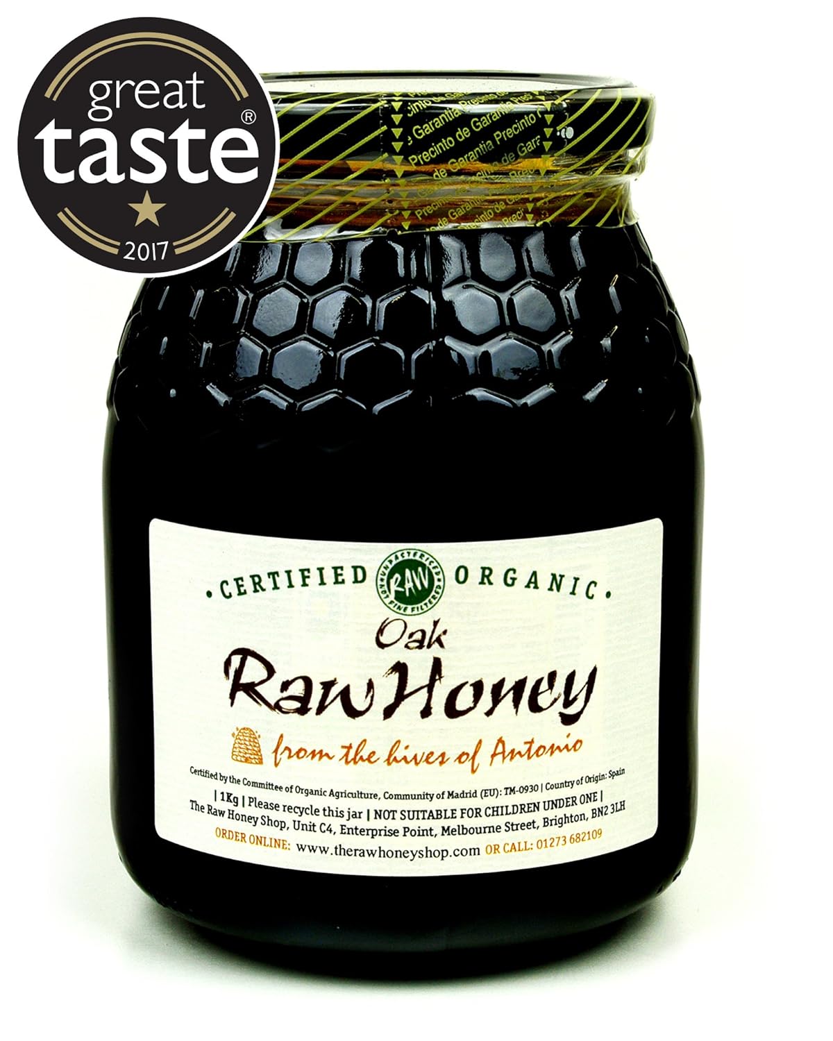 Antonio's Raw Organic Oak Honey/ Premium Range & AwardWinning Pure