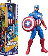 Marvel Titan Series Captain America Action Figure 11.5in 29.2 cm Toy Blue White view 7