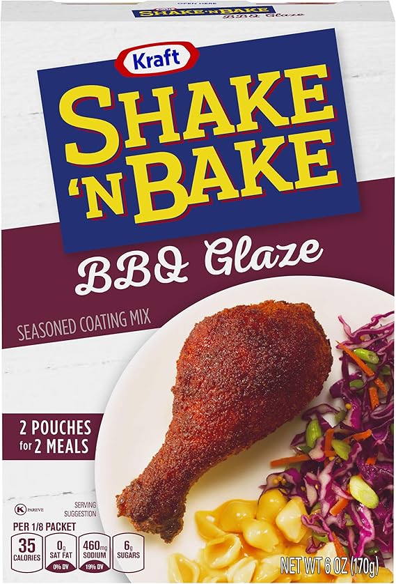 Shake 'n Bake BBQ Glaze Seasoned Coating Mix (6 oz Box) Amazon.ca Grocery
