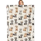 MIEPOS Cute Dachshund Throw Blanket,50x60in,Weiner Dog Lovers,Soft,Lightweight Flannel,Adorable Puppy Blankets - Gifts for Kids Boys Girls,for Couch Office Travel,Home Living Room Decor