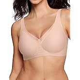 ProKloud Wireless Triangle Bralettes for Women Plunge Unlined Bras No Underwire Comfortable Unpadded Everyday Tshirt Bra