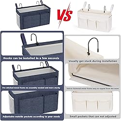 Edudif Bedside Caddy Bedside Organizer with Fixed