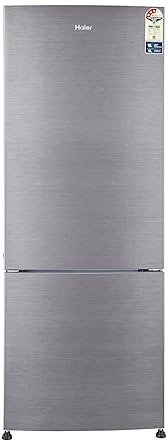 Haier 320 L 3 Star Frost Free Double Door Refrigerator(HRB-3404BS-R/HRB-3404BS-E, Brushline silver, Bottom Freezer)