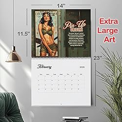 PinUp Calendar 2026, XL Premium Retro Pin-Up