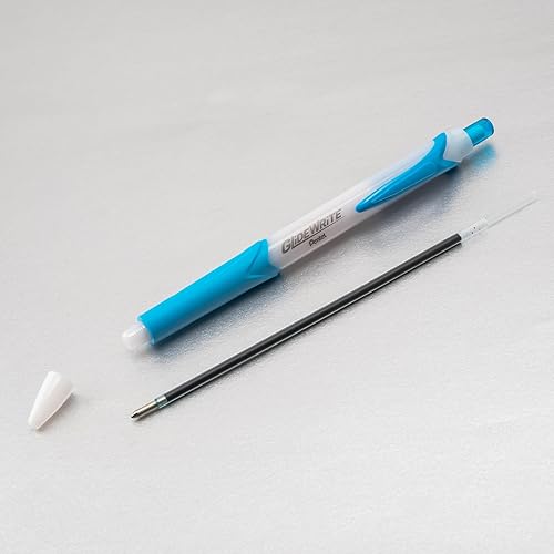 Pentel GlideWrite Ballpoint Pen with TechniFlo Ink, Medium