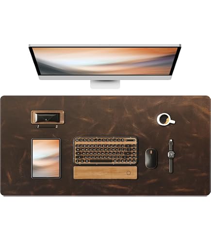 Amazon.com : Venito Premium Leather Desk Mat (36 X 19 inch