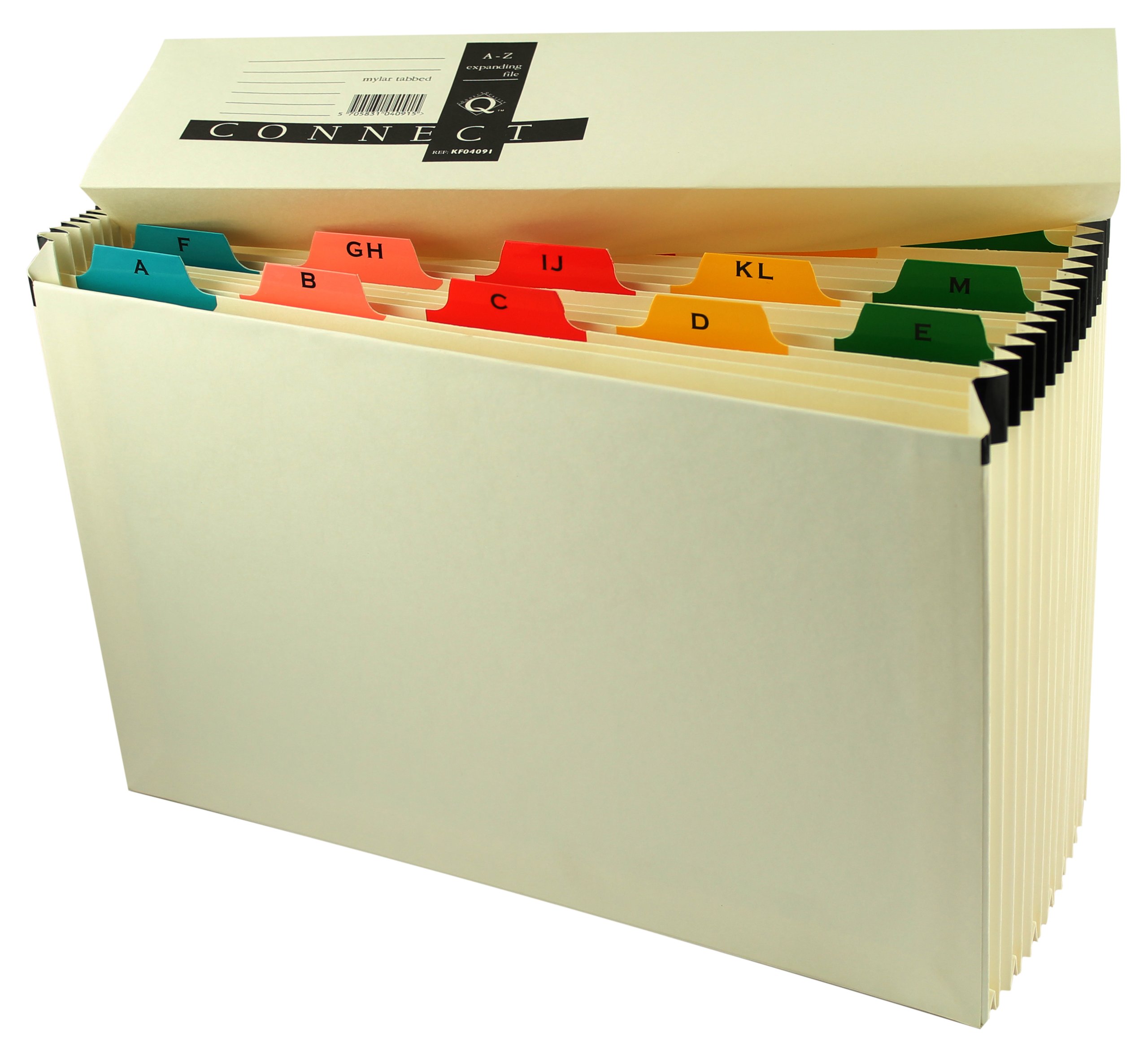 Q-Connect Mylar A-Z 19-Pocket Expanding File KF04091 - Pack of 1