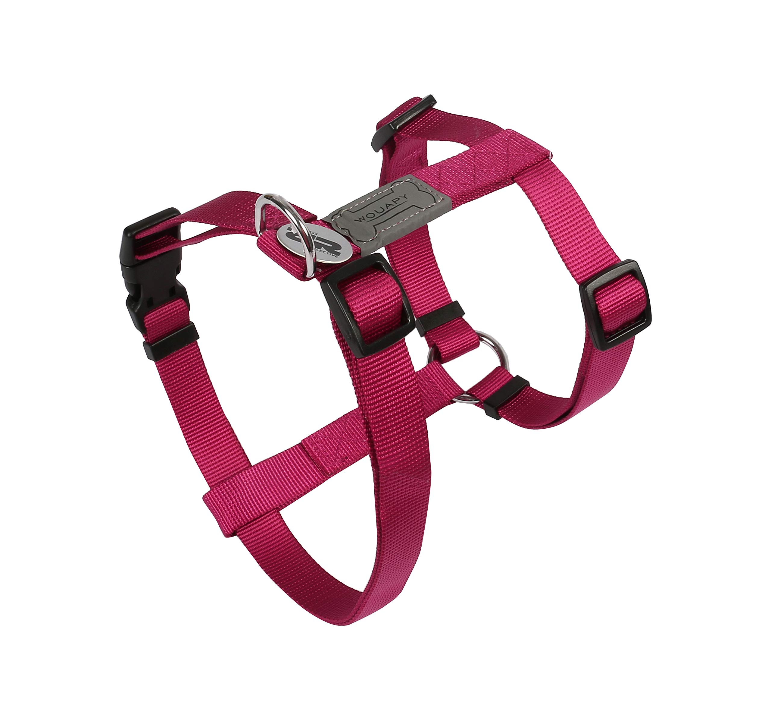 Wouapy Basic Line Harness for Dog, 20 mm Width/Thorax of 52/80 cm, Fushia Harness