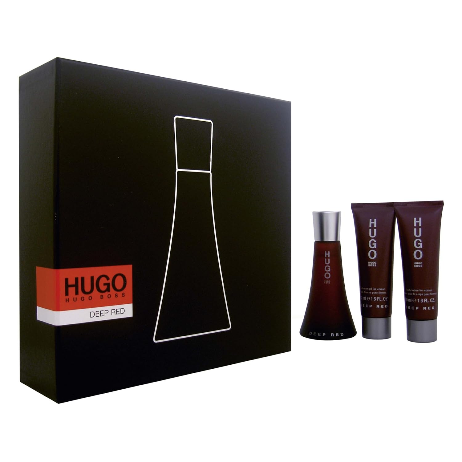 hugo Boss Deep Red Gift Set Eau de Parfum 50ml + Shower gel + body