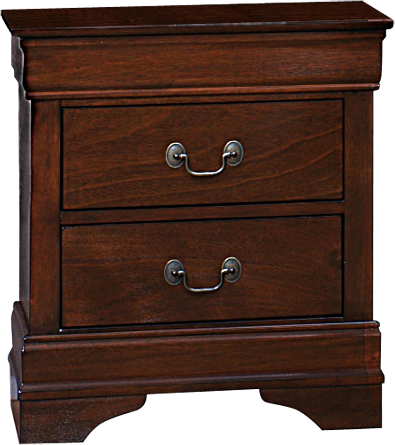 Amazon Com Homelegance Quincy 2 Drawer Nightstand Cherry Furniture Decor