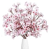 Sggvecsy Artificial Cherry Blossom Flowers 6 Pcs