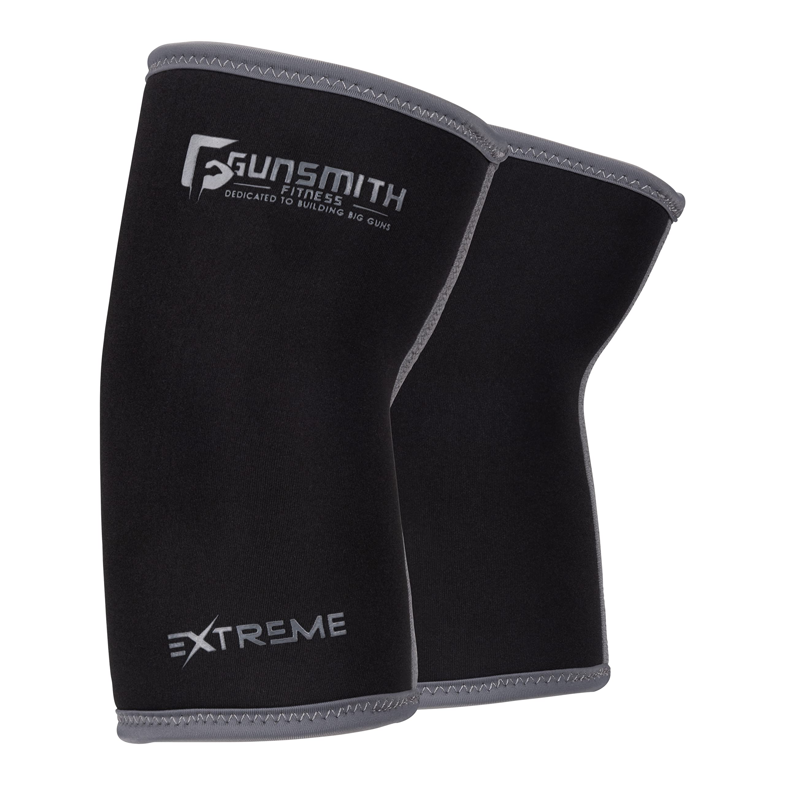Gunsmith Fitness 7mm Knee Sleeves Weight Lifting for Men and Women – 1 Pair Neoprene Gym Knee Support for Powerlifting, Weightlifting, Squats & Releases Post Workout Pain and Discomfort
