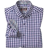 Johnston & Murphy Mens Xc4 Two Tone Gingham Shirt