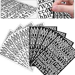 WNYT 1210 Pieces10 Sheets Letter Stickers