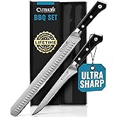Cutluxe BBQ Carving Knife Set – Brisket Slicing Knife and Boning Knife for Meat Cutting – Professional Knife with Razor Sharp