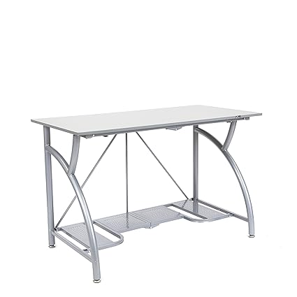 Origami Foldable Computer Desk Silver