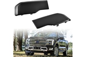 KEWISAUTO Front Bumper Guards Pads for 2024-2025 Ford F-150, Black Front Bumper Inserts Protective End Caps Cover Lower Grill