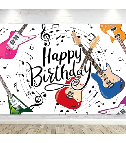 Customize Backdrop BELECO 9x6ft Fabric Chalkboard Backdrop Love Hand Drawn Sketch Instruments Rock Roll Guitar Radio Blues Soul Music Concert Party Chalkboard Wallpaper - View #12