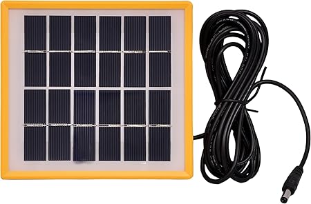 SunamS Premium Quality Portable 2W Solar Panel L-SP22 with Hook for Wall Mount Potable Stand and Portable Stand to Tilt The Solar Panel.