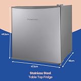 Russell Hobbs 43L Table Top Fridge Silver Reversible Door view 2