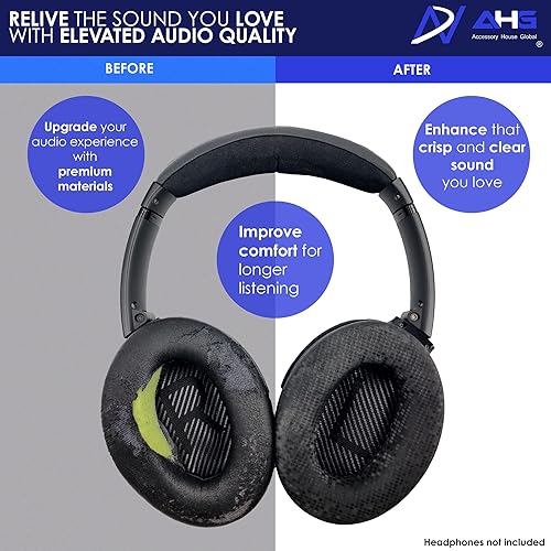 AHG Replacement Ear Pads for Bose QuietComfort 35 QC35 QC35 ii