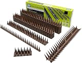 S4U Fence Wall Spikes 12pc Anti-Climb Deterrent Brown 44.3cm 5.3m-15.9m view 5