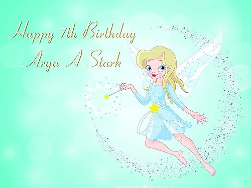 Amazon Com Custom Home Decor Pretty Fairy Birthday Poster For